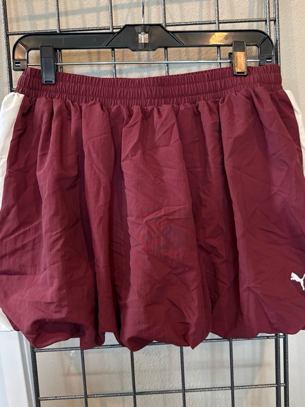 Puma Women's Maroon mini bubble Skirt